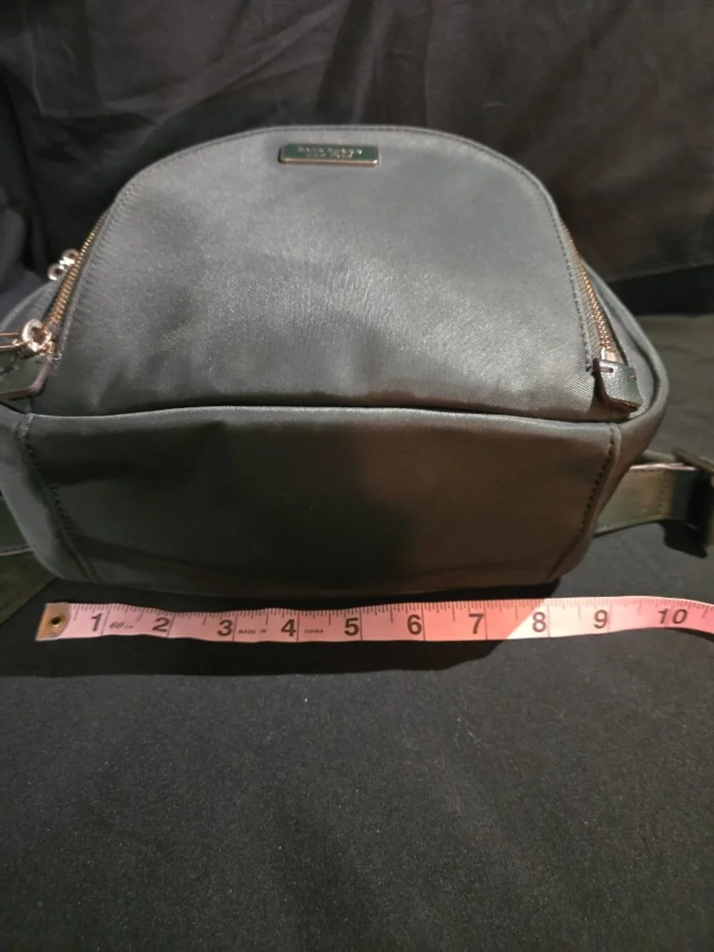 Kate Spade Olive Green Nylon Mini Backpack Gold Tone Hardware